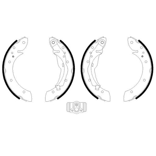 Mintex Brake Shoe Set Axle Kit MSK147