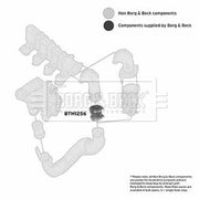 Borg & Beck Intercooler Turbo Charge Air Hose BTH1256