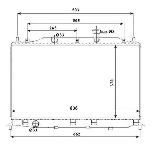 NRF Engine Radiator 53822