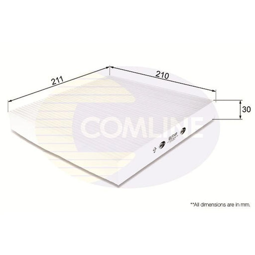 Comline Cabin Air Filter (Pollen Filter) EKF149