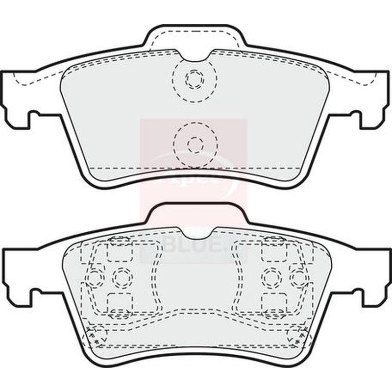 Apec Rear Brake Pad Set PD3062