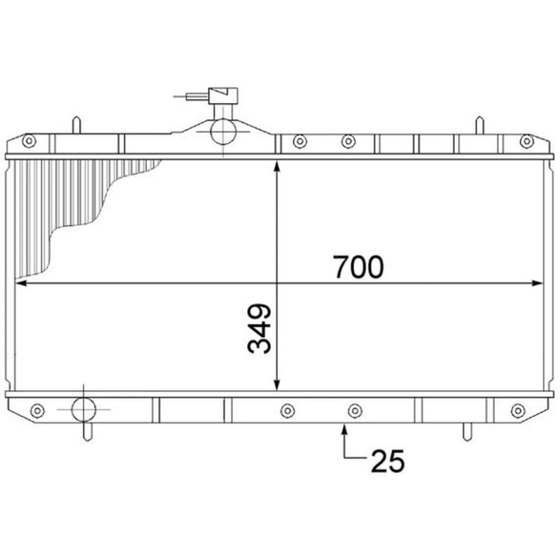 Mahle Engine Radiator CR 1516 000S