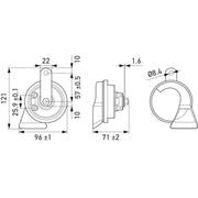 Hella Trumpet Style Car Horn 3FH 007 728-831