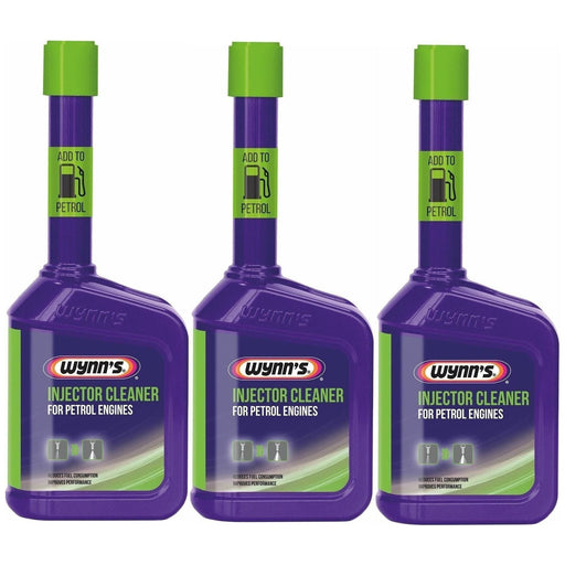 3x Wynns PETROL Injector Cleaner Fuel Treatment Additive 325ml More Performance MPG Wynns  - Town Parts