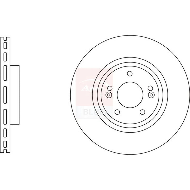 Apec 2 x Vented Front Brake Discs SDK6841