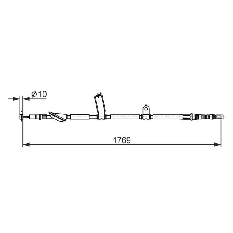 Bosch Handbrake Cable Left Rear 1 987 482 928