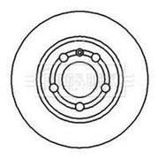 Borg & Beck 2 x Vented Rear Brake Discs BBD4183