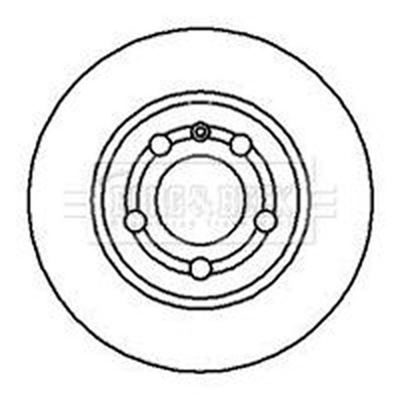 Borg & Beck 2 x Vented Rear Brake Discs BBD4183