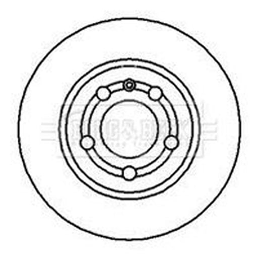 Borg & Beck 2 x Vented Rear Brake Discs BBD4183
