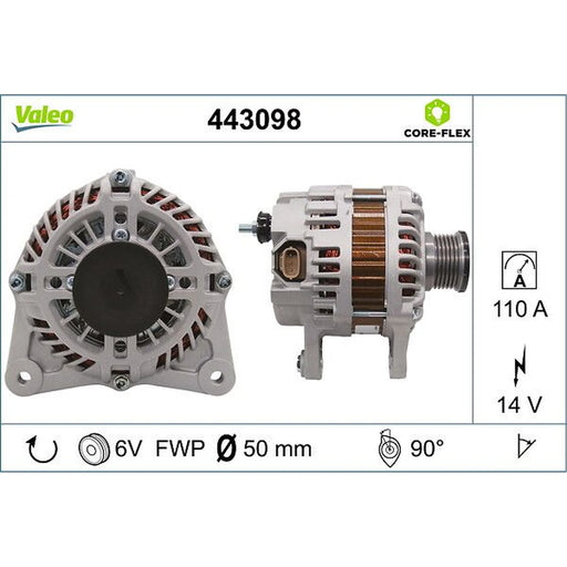 Valeo Car Alternator 12V 443098