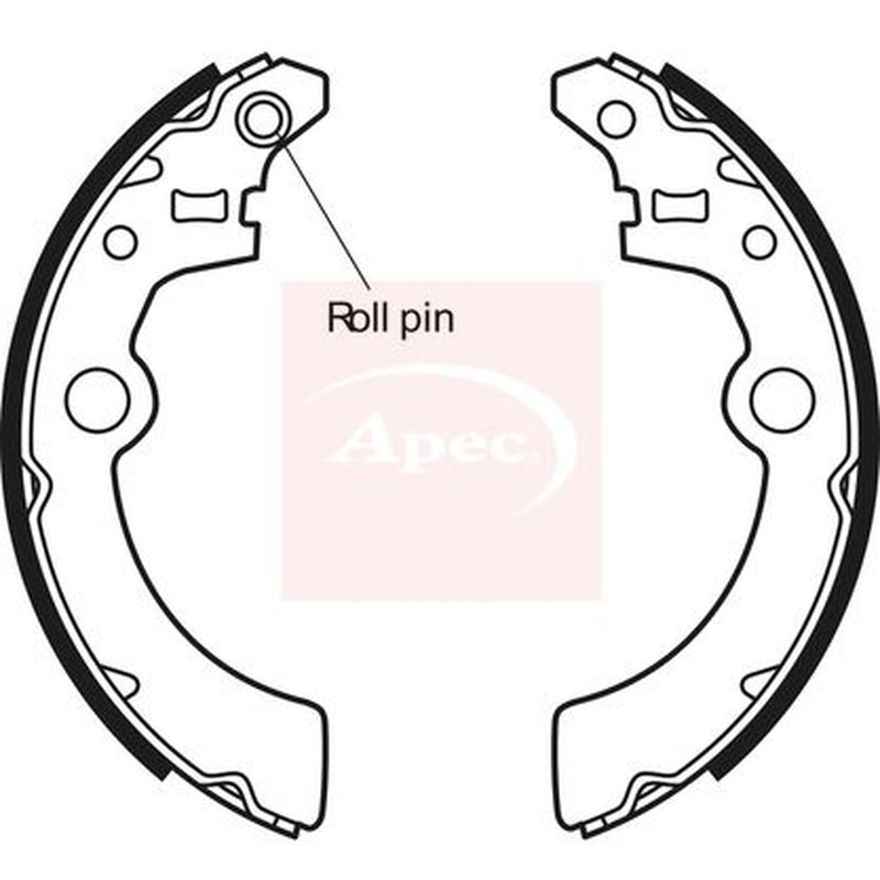 Apec Brake Shoe Set Axle Kit SHU650
