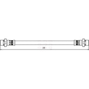 Apec Brake Hydraulic Hose Line Rear Left HOS3961