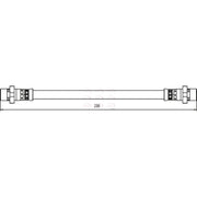 Apec Brake Hydraulic Hose Line Rear Left HOS3961