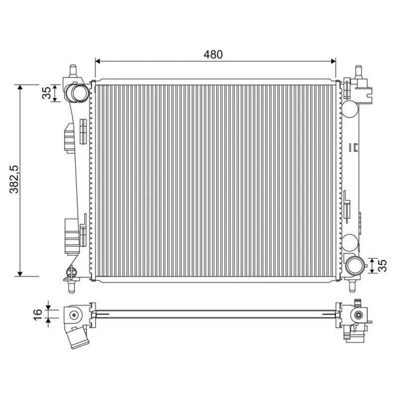 Valeo Engine Radiator 701347