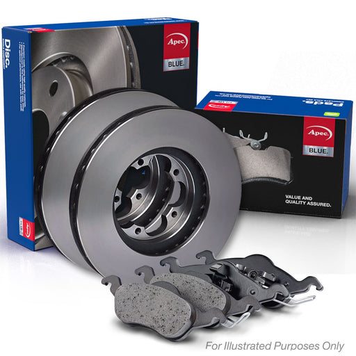 APEC Front Brake Discs & Brake Pads Set Braking Kit Fits Land Rover Range Rover APEC - Town Parts