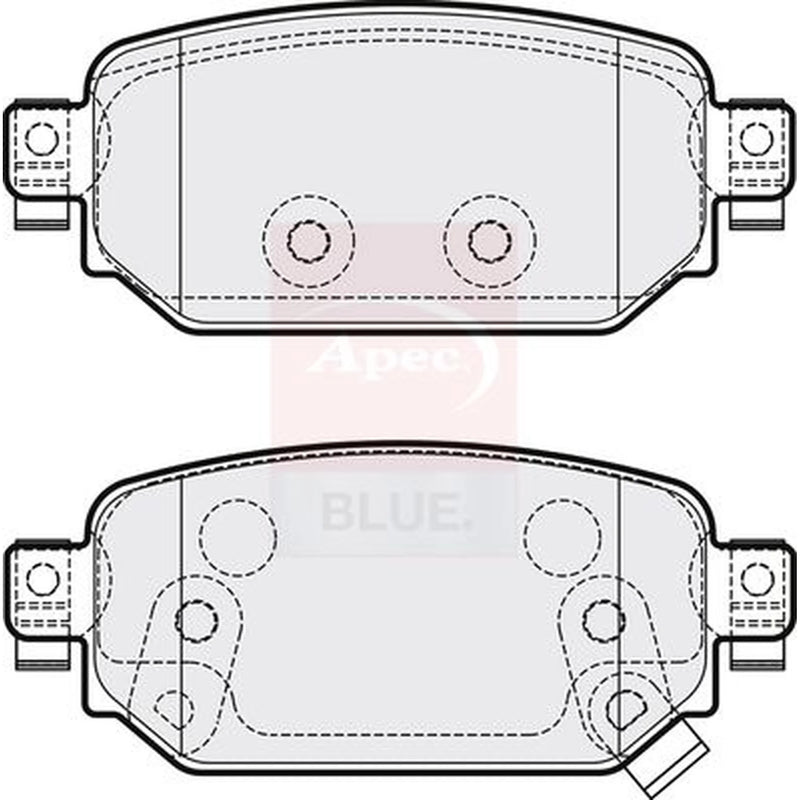 Apec Rear Brake Pad Set PD3852