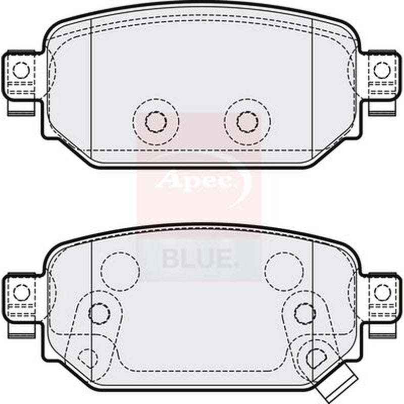 Apec Rear Brake Pad Set PD3852