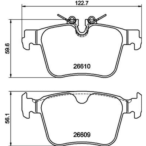 DON Rear Brake Pad Set PCP2267