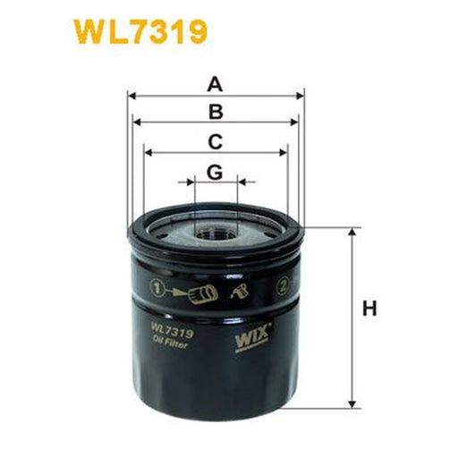 WIX Engine Oil Filter WL7319