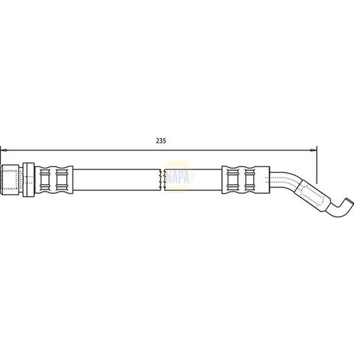NAPA Brake Hydraulic Hose Line Rear NBH1045