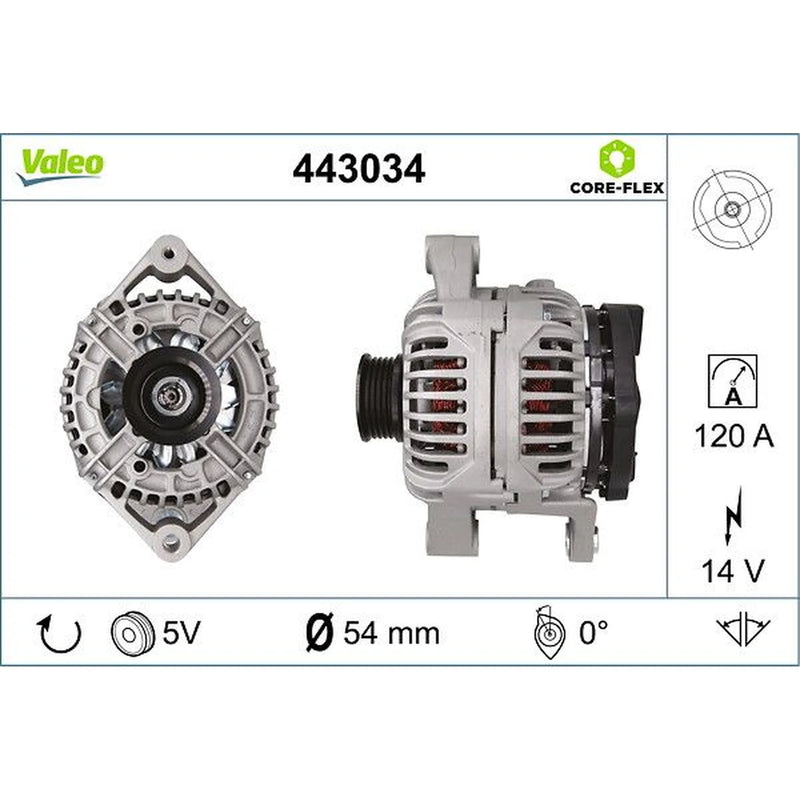 Valeo Car Alternator 12V 443034