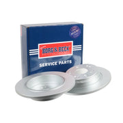 Borg & Beck 2 x Solid Rear Brake Discs BBD4590