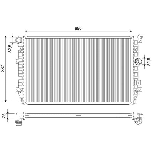 Valeo Engine Radiator 701898