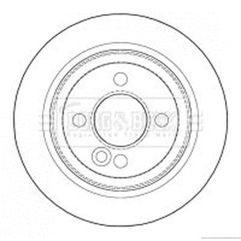 Borg & Beck 2 x Solid Rear Brake Discs BBD4627