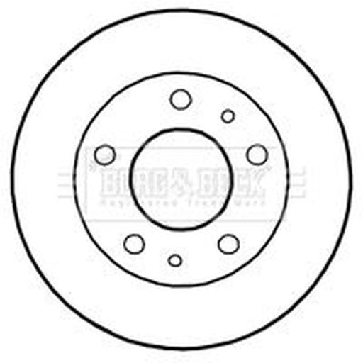 Borg & Beck 2 x Vented Front Brake Discs BBD4801