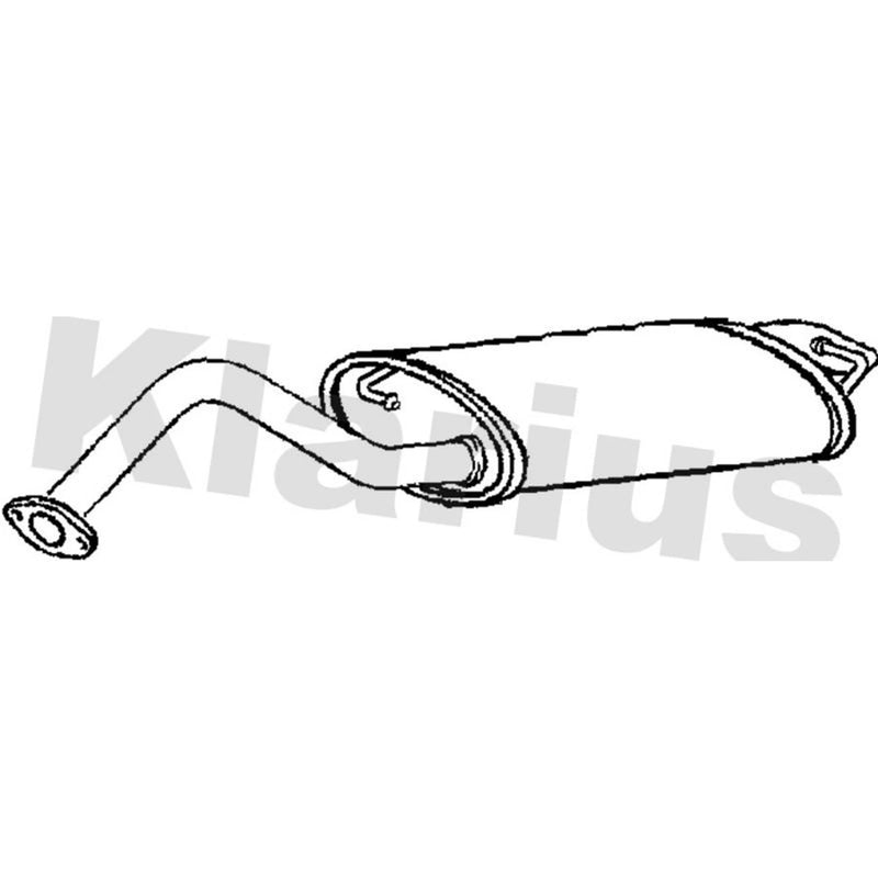 Klarius Box With Tail Pipe Rear TY693T