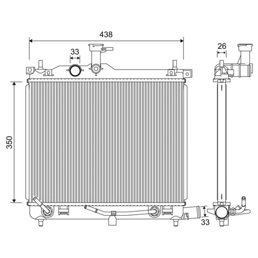 Valeo Engine Radiator 701253