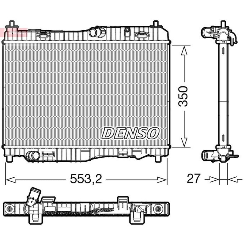 Denso Engine Radiator DRM10116
