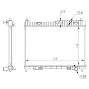 NRF Engine Radiator 59317