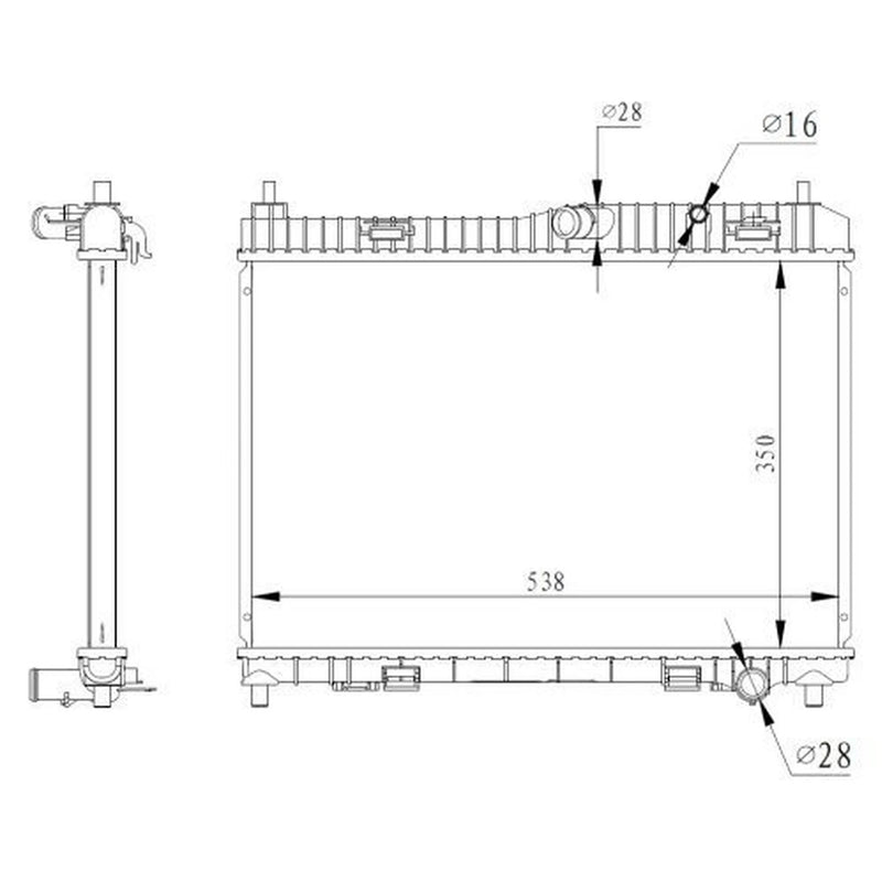 NRF Engine Radiator 59317