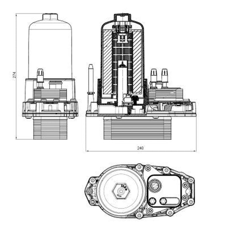 NRF Oil Filter Housing 31831