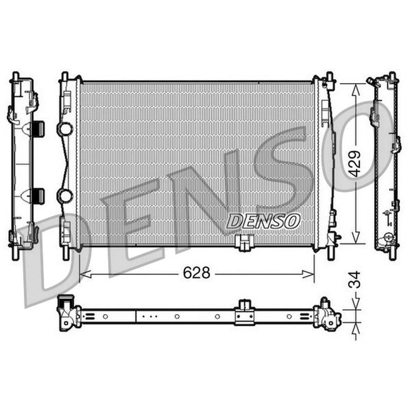 Denso Engine Radiator DRM46017