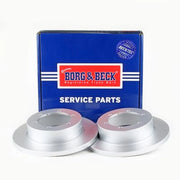 Borg & Beck 2 x Solid Rear Brake Discs BBD5215