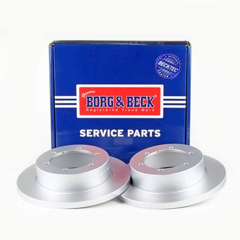 Borg & Beck 2 x Solid Rear Brake Discs BBD5215