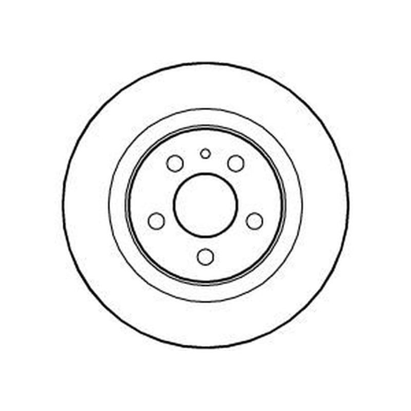 Abtex 2 x Solid Rear Brake Discs BD1102S