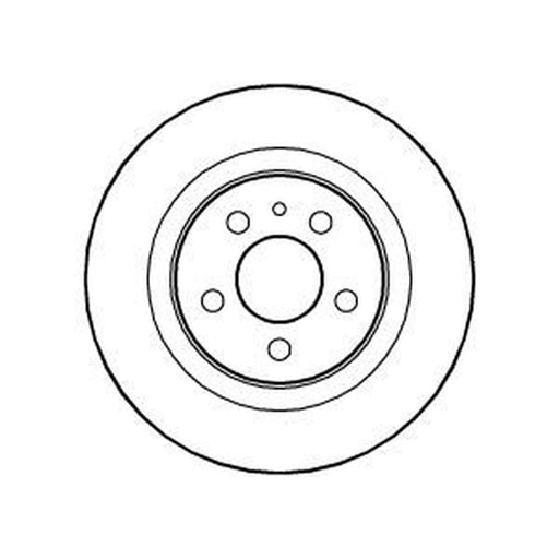 Abtex 2 x Solid Rear Brake Discs BD1102S
