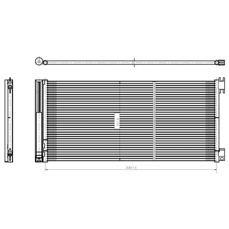 NRF Air Conditioning Condenser Front 350429