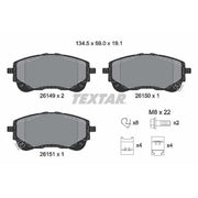 Textar Front Brake Pad Set 2614901