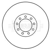 Borg & Beck 2 x Vented Front Brake Discs BBD5952S