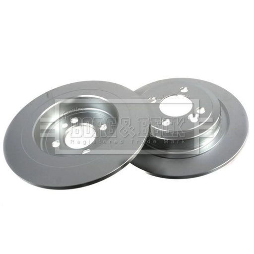 Borg & Beck 2 x Solid Rear Brake Discs BBD5410