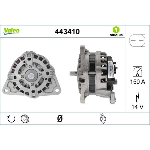 Valeo Car Alternator 12V 443410