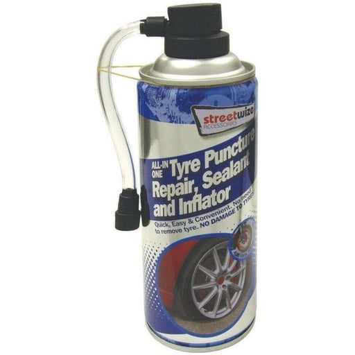 Emergency Car Flat Tyre Fix Puncture Repair Foam Sealant & Inflator Can CHM8 Streetwize  - Town Parts