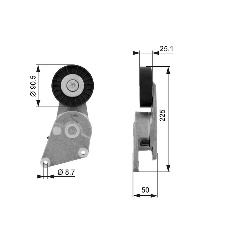 Gates Auxiliary Belt Tensioner T38234