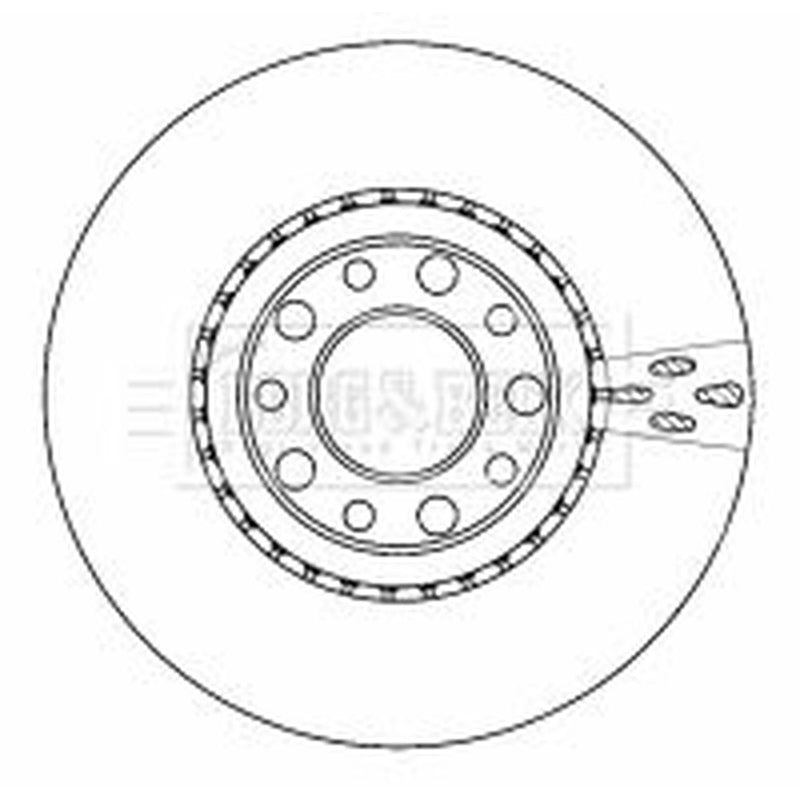 Borg & Beck Front Brake Discs BBD4513