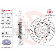 Brembo 2 x Aluminium Front Brake Disc Hub Brake Discs 09.A187.13