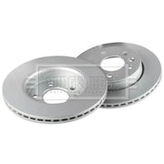Borg & Beck 2 x Vented Rear Brake Discs BBD5509